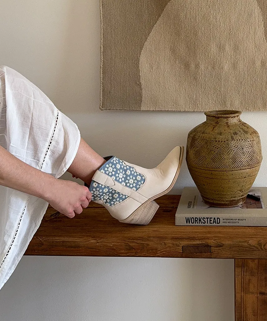 NASHE BOOTIES BLUE FLORAL NUBUCK sold by Dolce Vita product image thumbnail 2