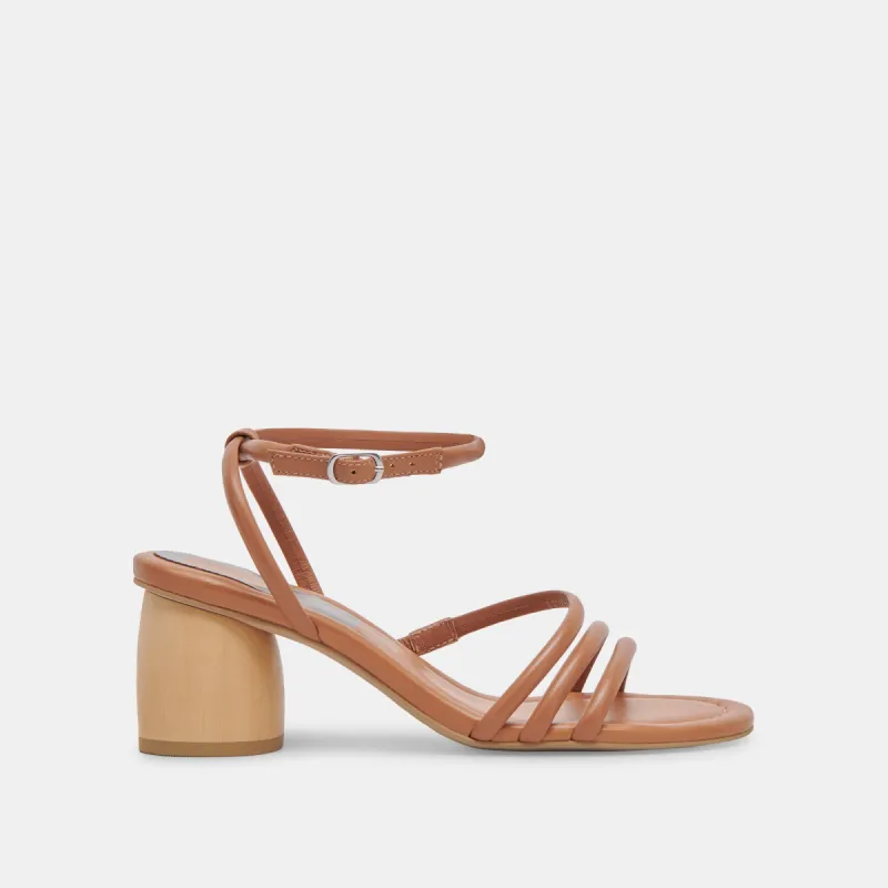 MIKAEL HEELS TAN LEATHER sold by Dolce Vita