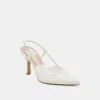 KIM HEELS WHITE LEATHER sold by Dolce Vita