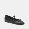 CARIN BALLET FLATS BLACK LEATHER sold by Dolce Vita