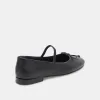 CARIN BALLET FLATS BLACK LEATHER sold by Dolce Vita