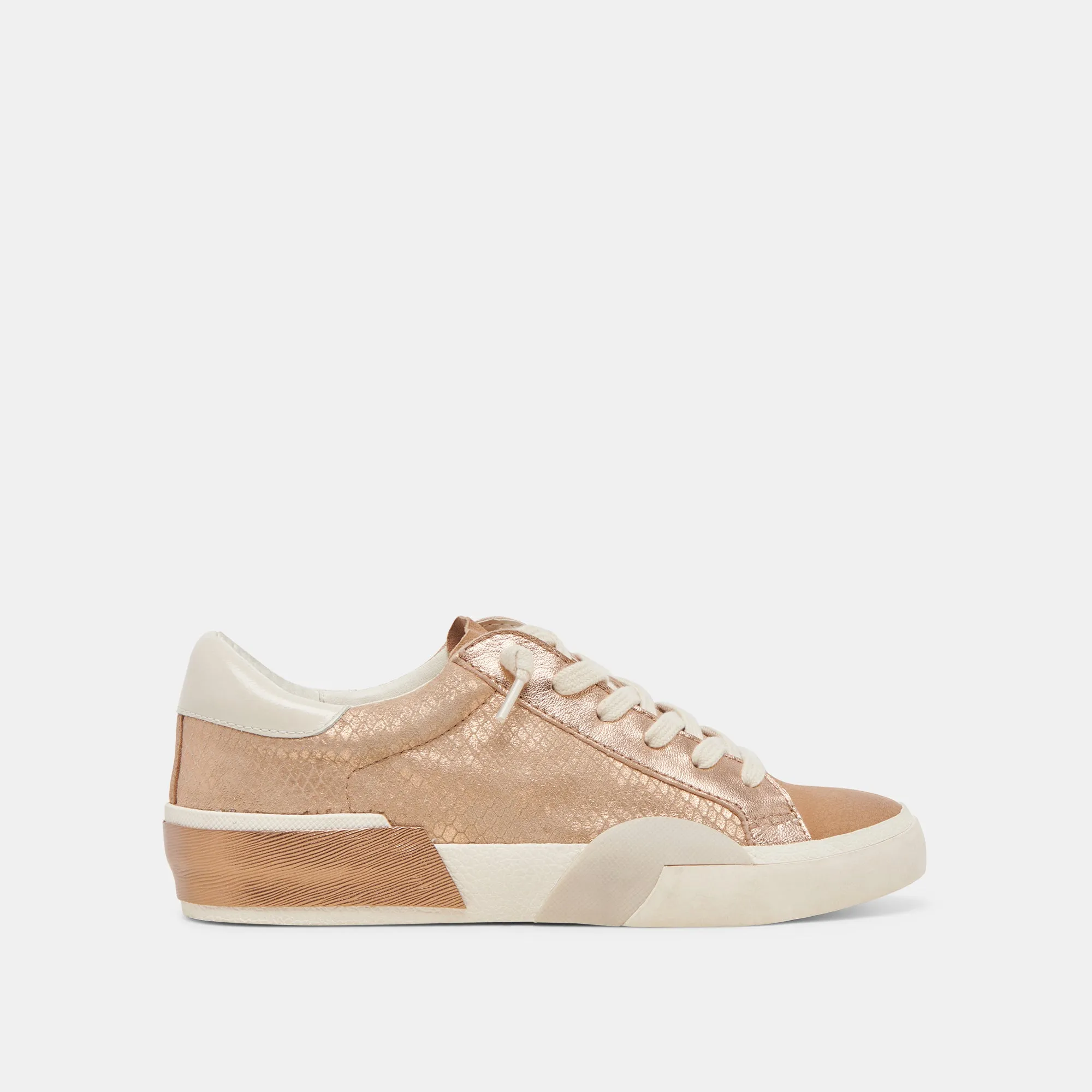 ZINA SNEAKERS BRONZE EMBOSSED LEATHER sold by Dolce Vita