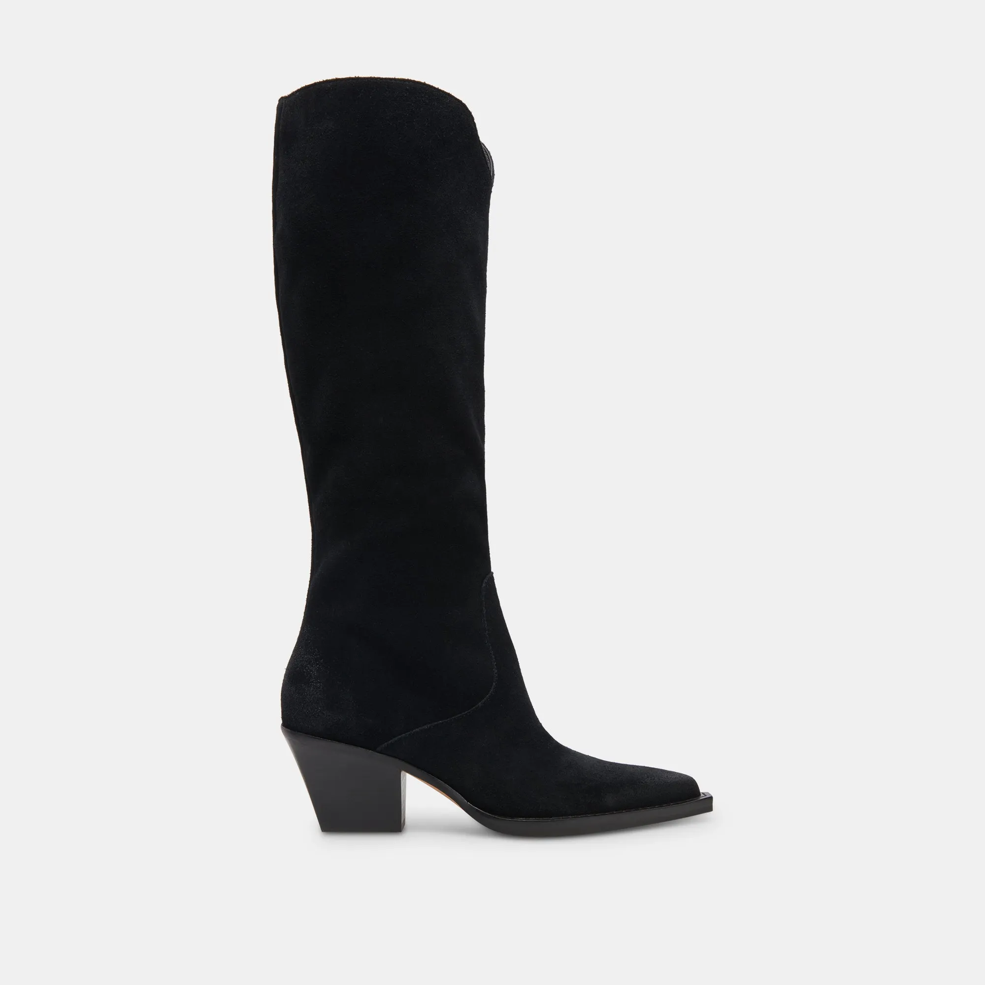 RAJ WIDE CALF BOOTS ONYX SUEDE sold by Dolce Vita