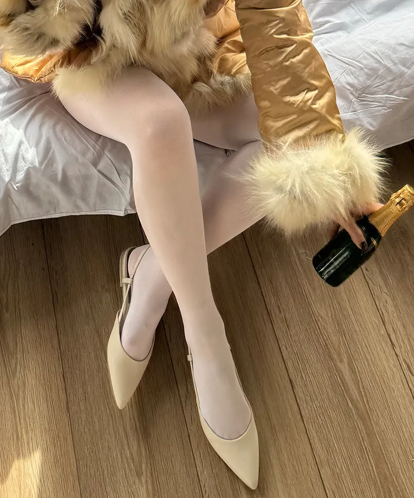 NARAH FLATS IVORY LEATHER sold by Dolce Vita product image thumbnail 2