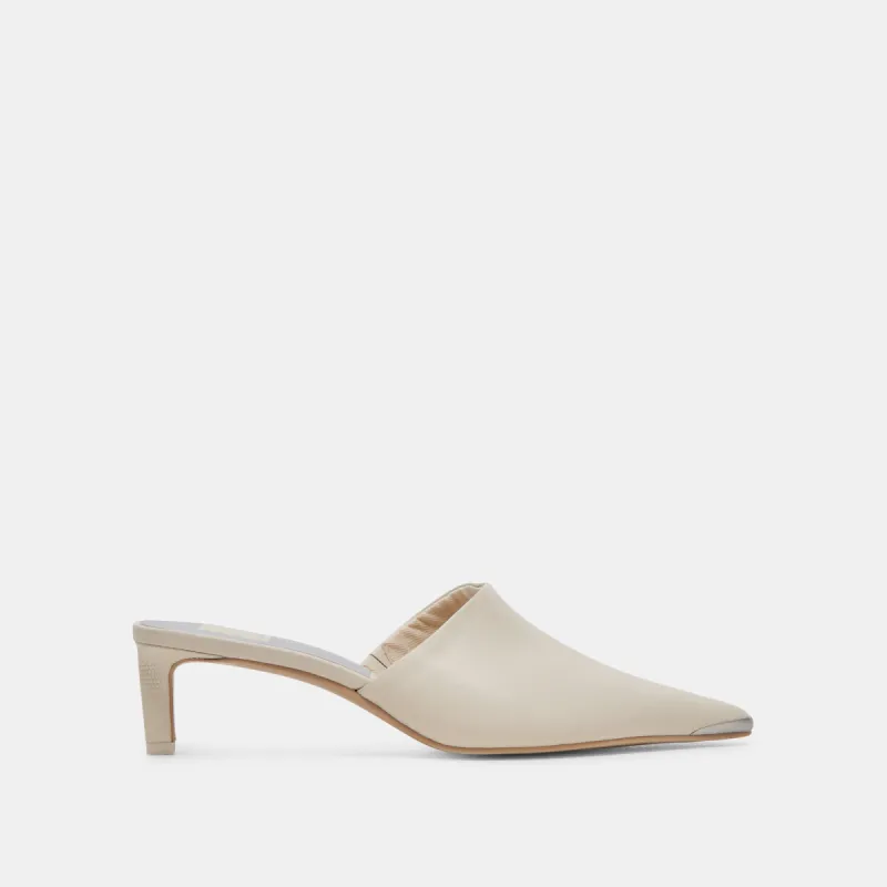 LEXY HEELS IVORY LEATHER sold by Dolce Vita