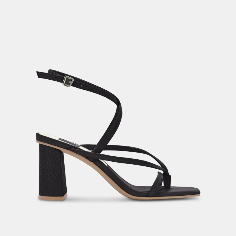 PAROO HEELS BLACK LEATHER sold by Dolce Vita