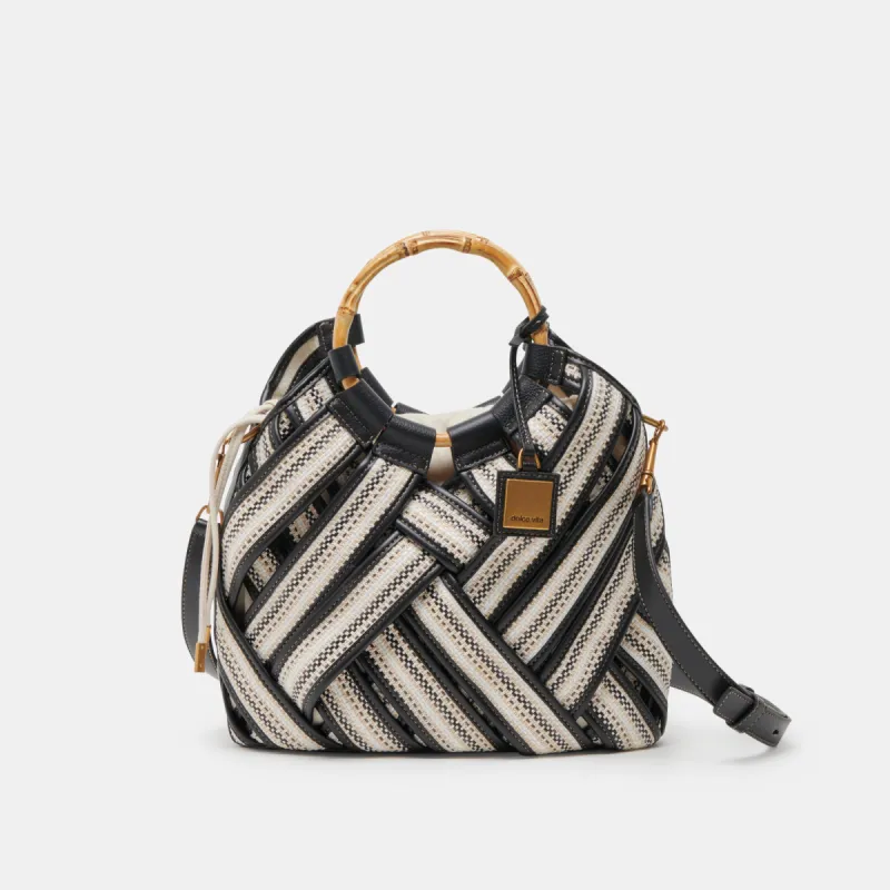 ELSIE HANDBAG BLACK WOVEN sold by Dolce Vita