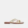 INDIGO SANDALS GOLD DISTRESSED LEATHER sold by Dolce Vita