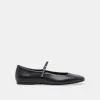 REYES BALLET FLATS BLACK LEATHER sold by Dolce Vita
