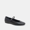 REYES BALLET FLATS BLACK LEATHER sold by Dolce Vita