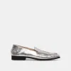 BENY WIDE FLATS SILVER DISTRESSED LEATHER sold by Dolce Vita