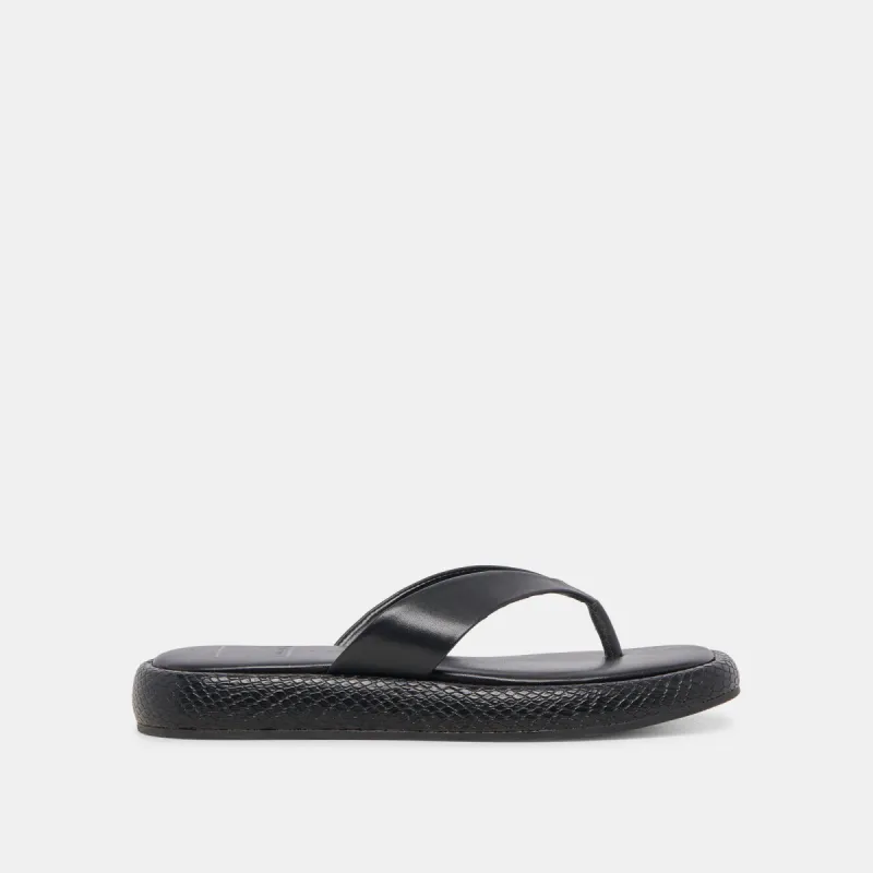 ADIN SANDALS BLACK LEATHER sold by Dolce Vita