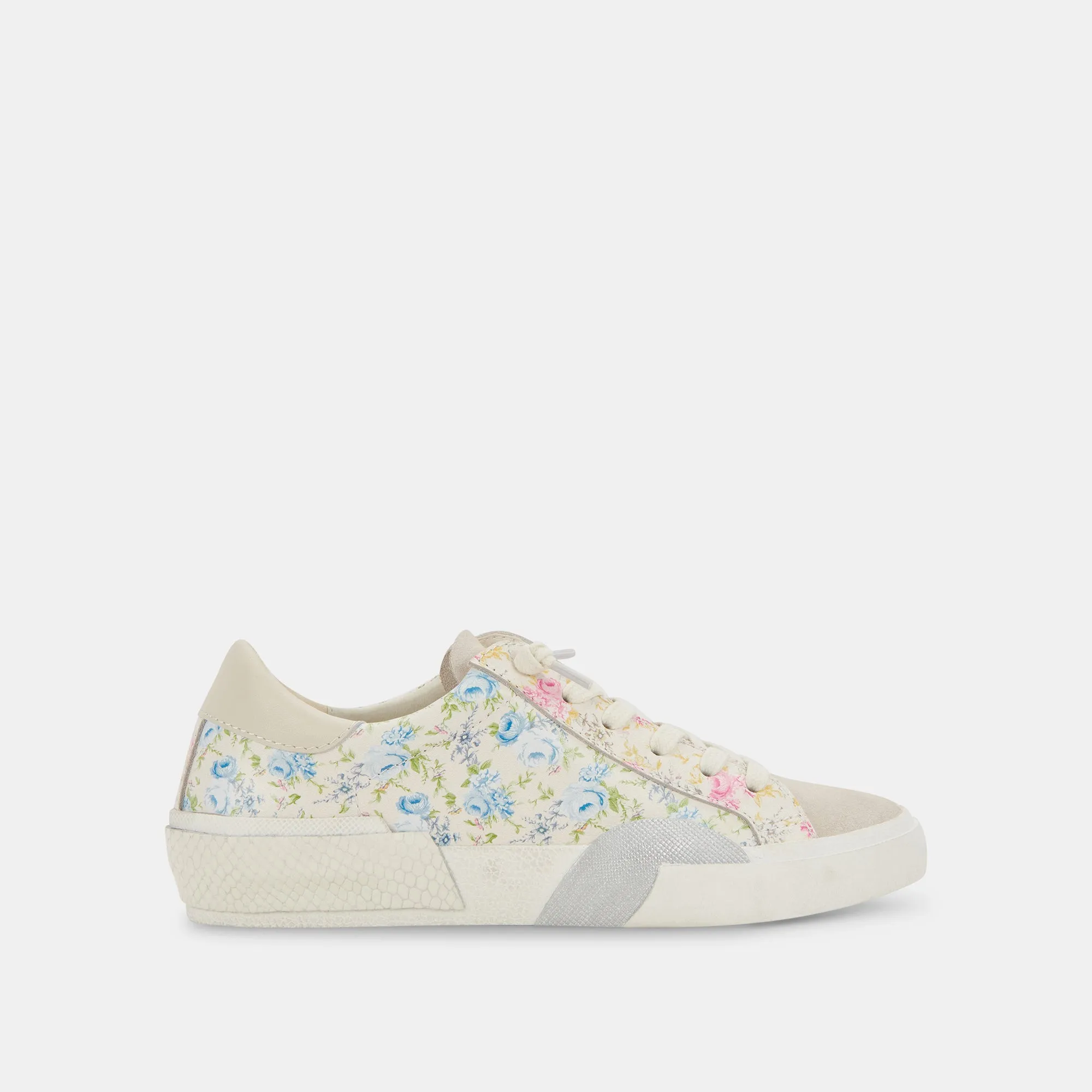 ZINA SNEAKERS BLUE FLORAL LEATHER sold by Dolce Vita