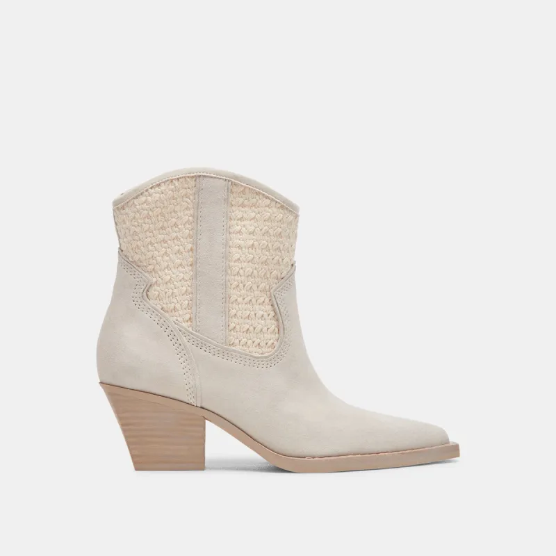 RORI BOOTIES SANDSTONE SUEDE sold by Dolce Vita