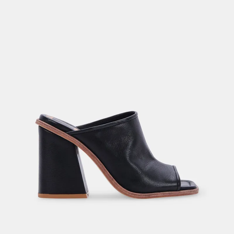 MAVISE HEELS ONYX LEATHER sold by Dolce Vita