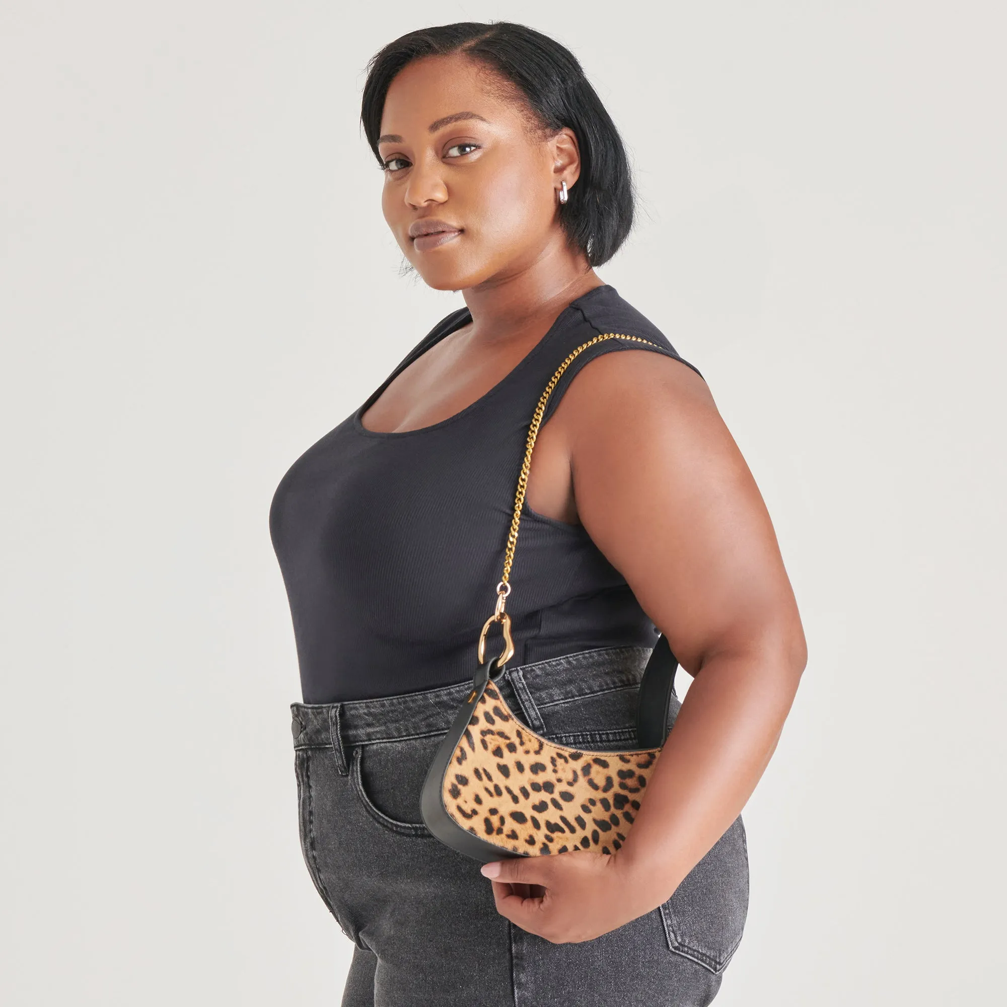 SILVIE SHOULDER BAG LEOPARD CALF HAIR sold by Dolce Vita product image thumbnail 4