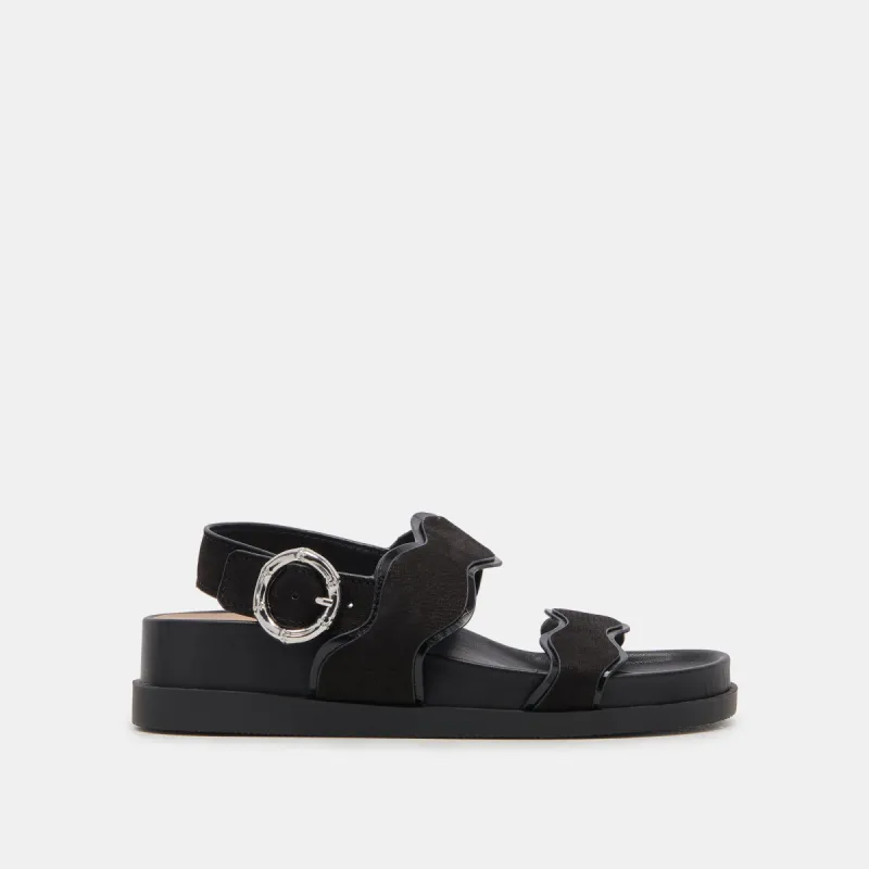SINDY SANDALS BLACK NUBUCK sold by Dolce Vita