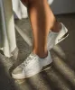 ZINA SNEAKERS BONE GOLD WOVEN sold by Dolce Vita