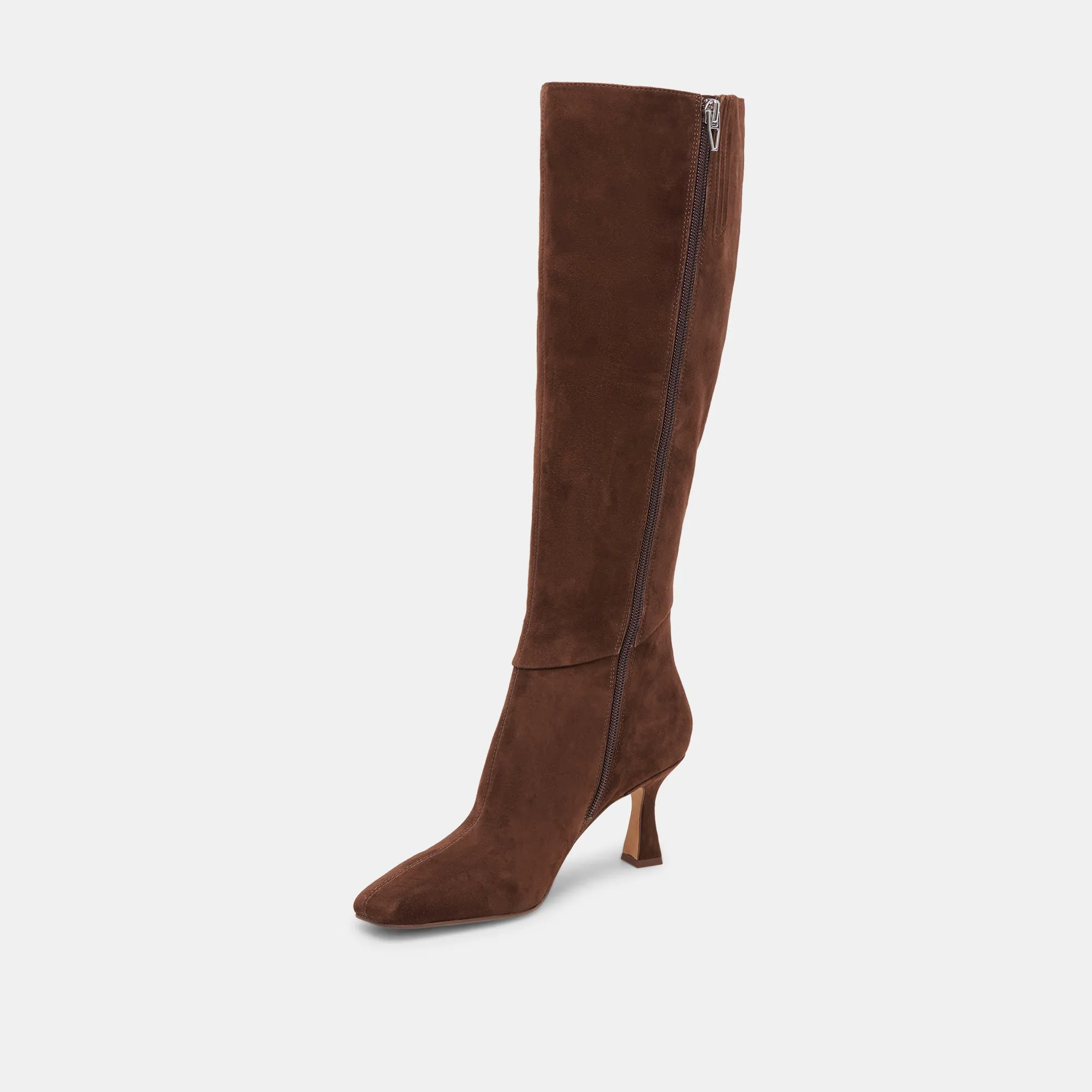 GYRA WIDE CALF BOOTS DK BROWN SUEDE sold by Dolce Vita product image thumbnail 4