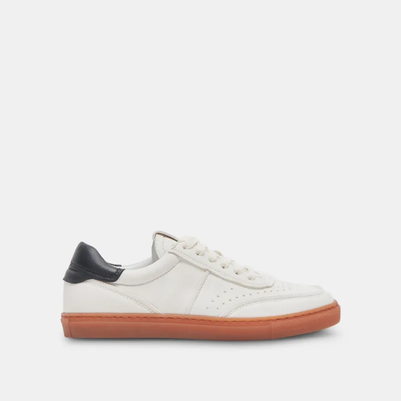 BODEN SNEAKERS WHITE BLACK LEATHER sold by Dolce Vita