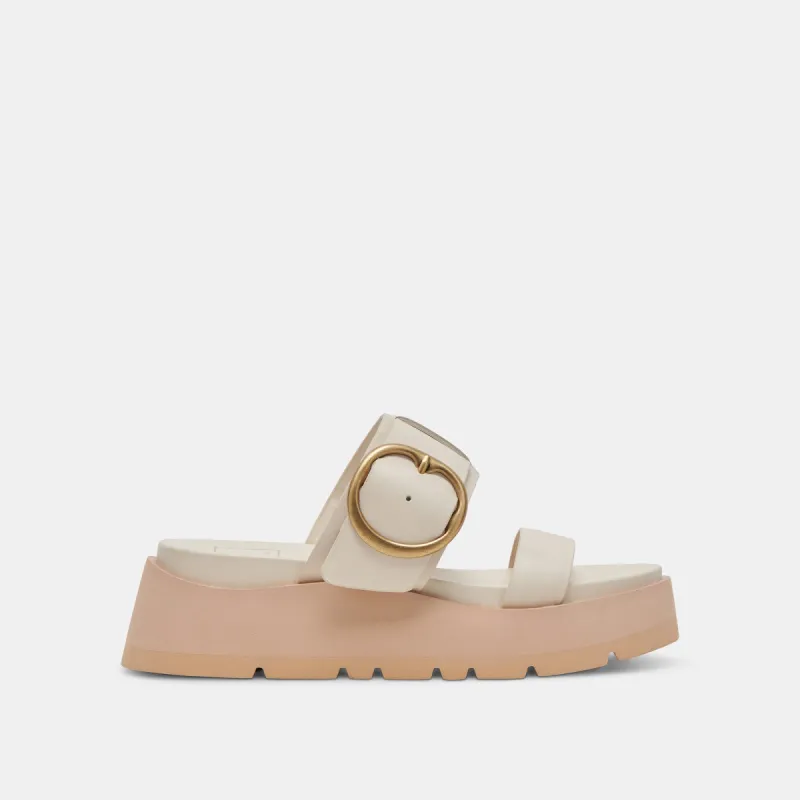 DEX SANDALS IVORY LEATHER sold by Dolce Vita