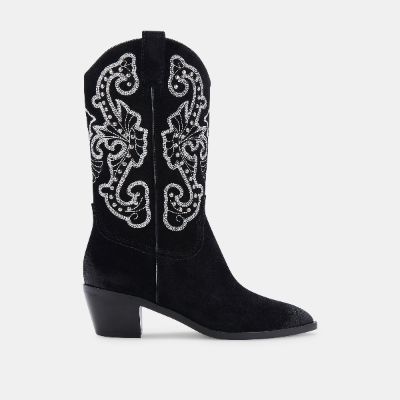 SULA BOOTS BLACK SUEDE - re:vita sold by Dolce Vita