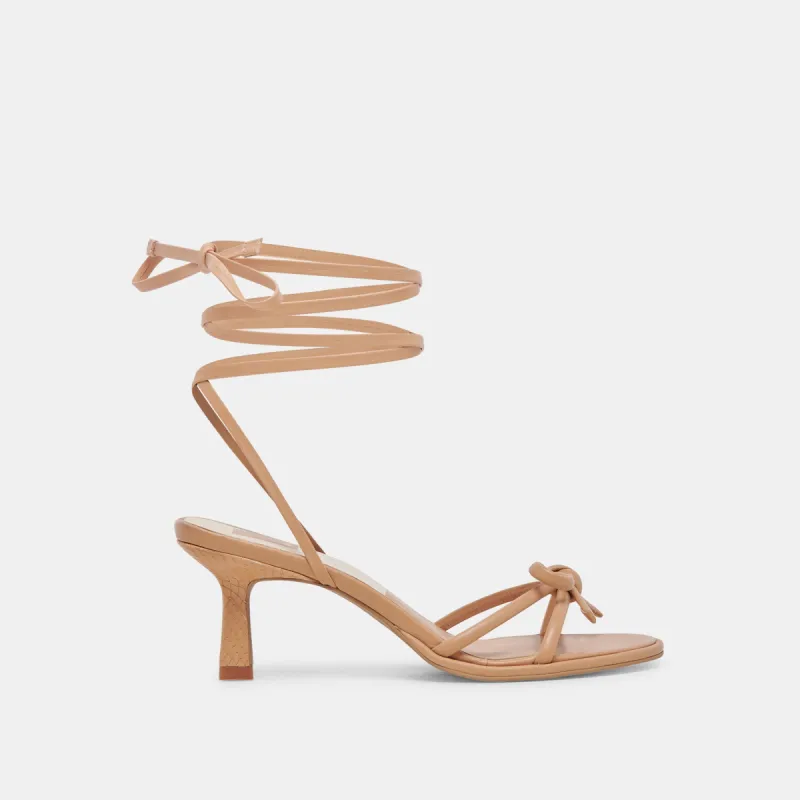 MAISON HEELS LIGHT TAN LEATHER sold by Dolce Vita