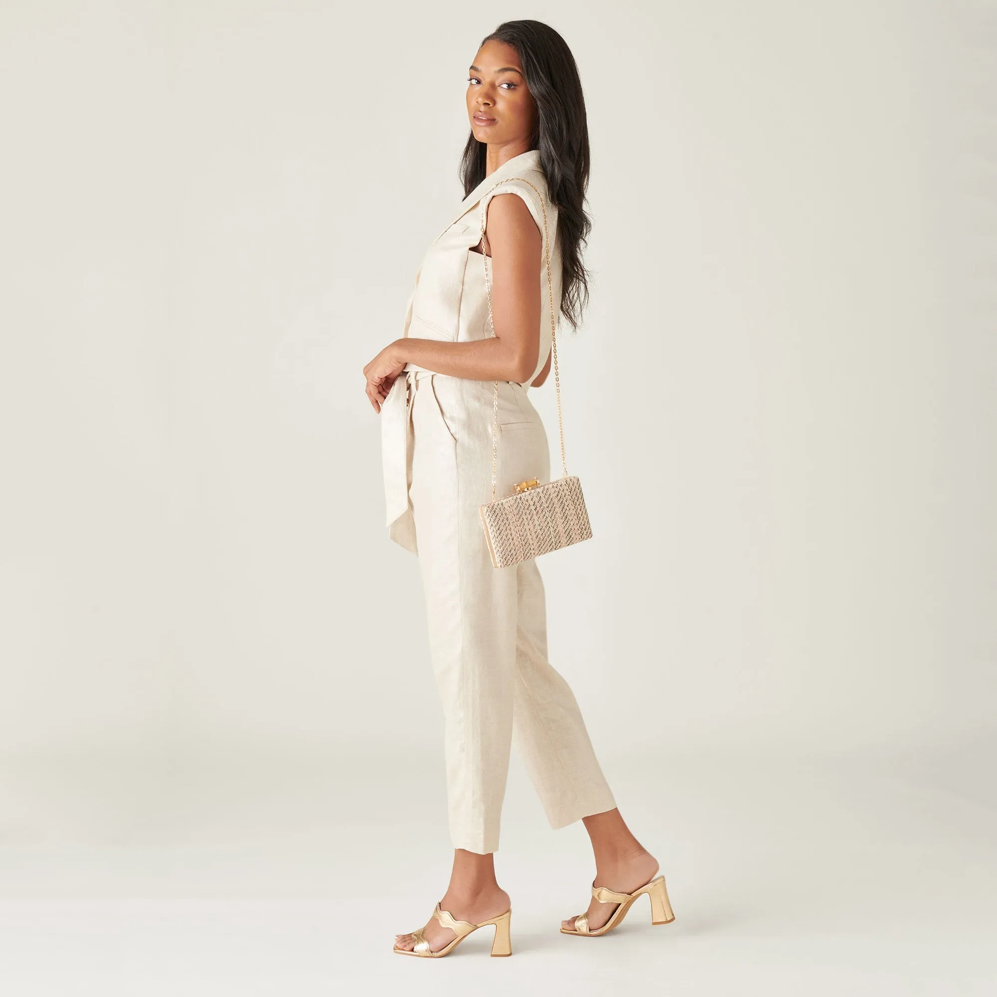 ILVA HEELS GOLD DISTRESSED LEATHER - re:vita sold by Dolce Vita product image thumbnail 2