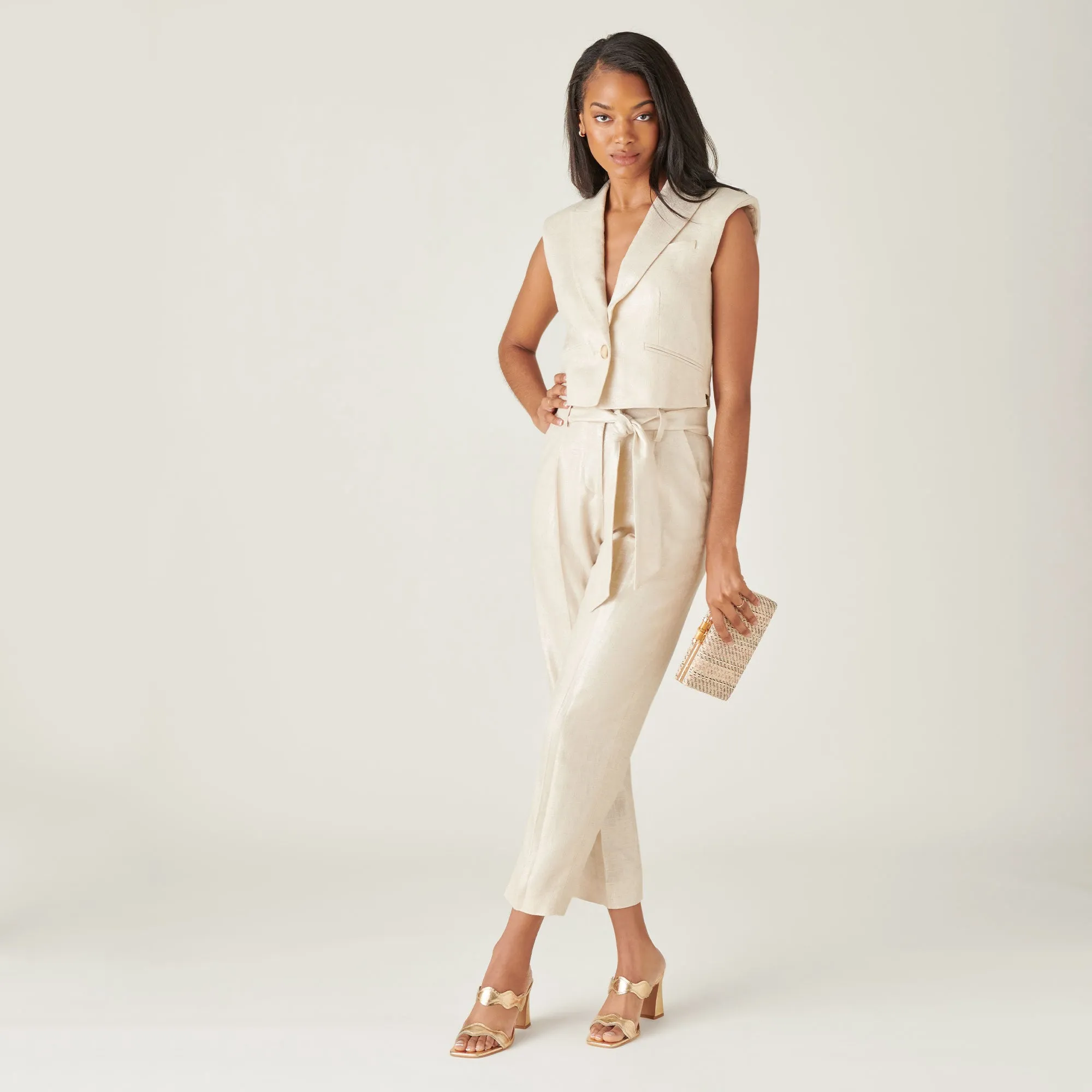 ILVA HEELS GOLD DISTRESSED LEATHER - re:vita sold by Dolce Vita product image thumbnail 4