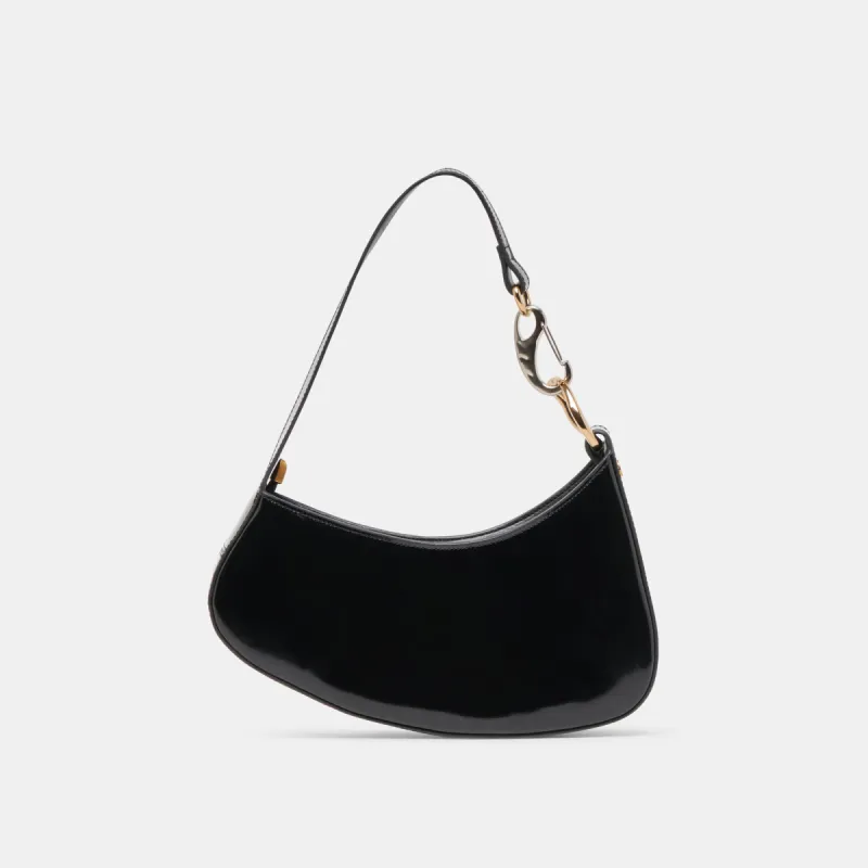 SKYLAR SHOULDER BAG BLACK LEATHER sold by Dolce Vita
