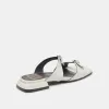 LAVERN SANDALS OFF WHITE CRINKLE PATENT sold by Dolce Vita