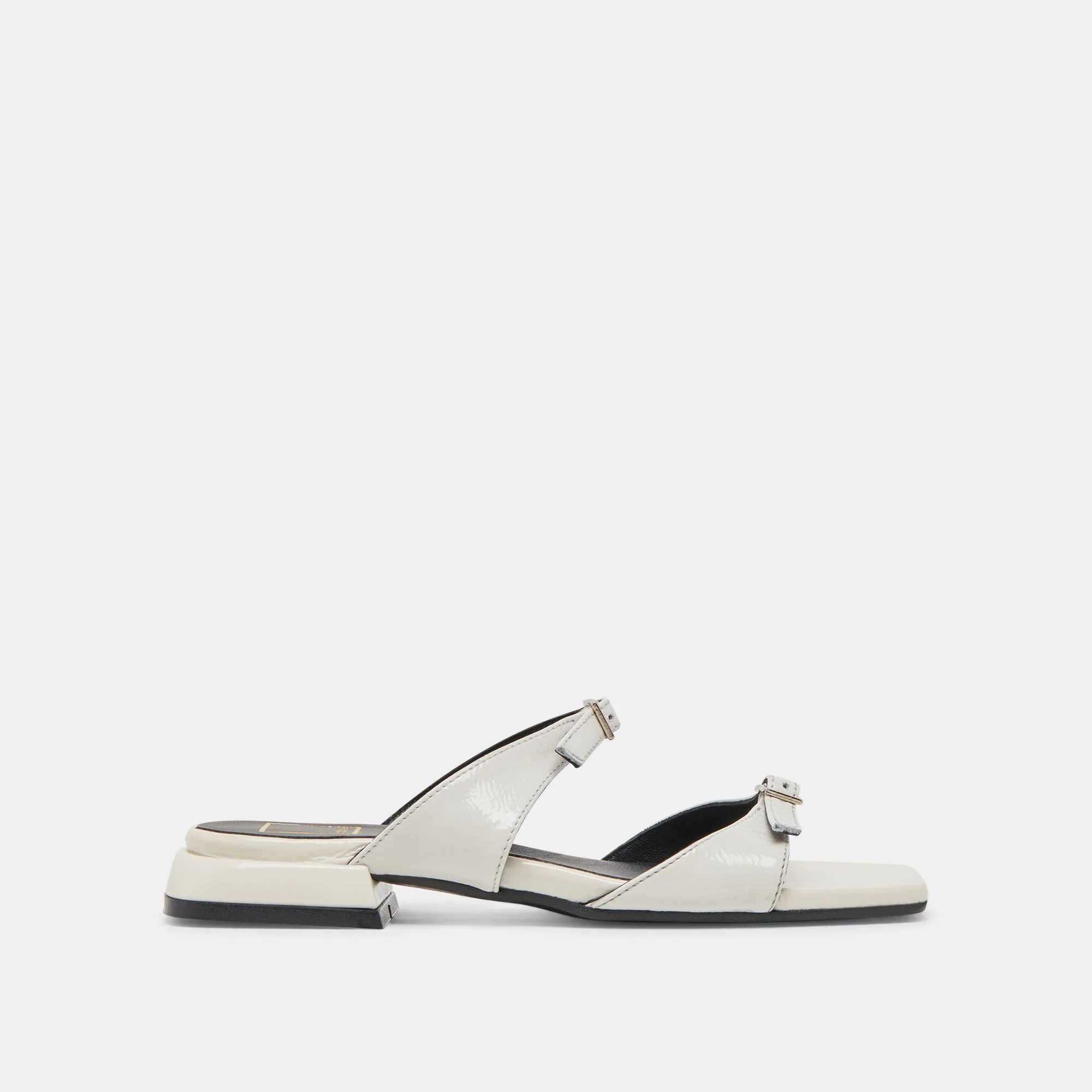 LAVERN SANDALS OFF WHITE CRINKLE PATENT sold by Dolce Vita