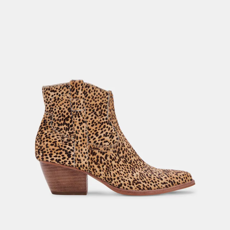 SILMA BOOTIES LEOPARD CALF HAIR sold by Dolce Vita