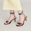 MAISON HEELS BLACK LEATHER sold by Dolce Vita