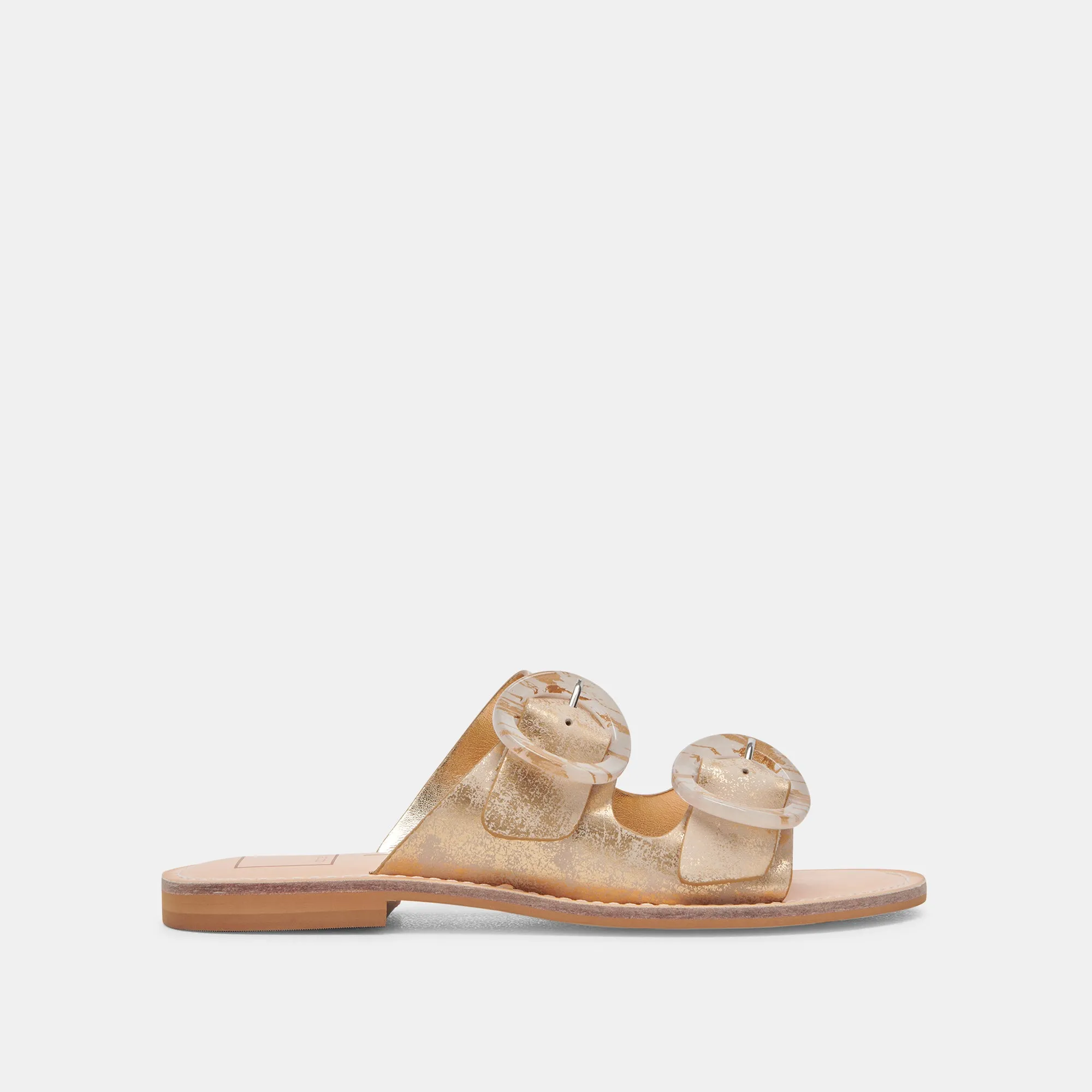 SECILY SANDALS LIGHT GOLD NUBUCK sold by Dolce Vita