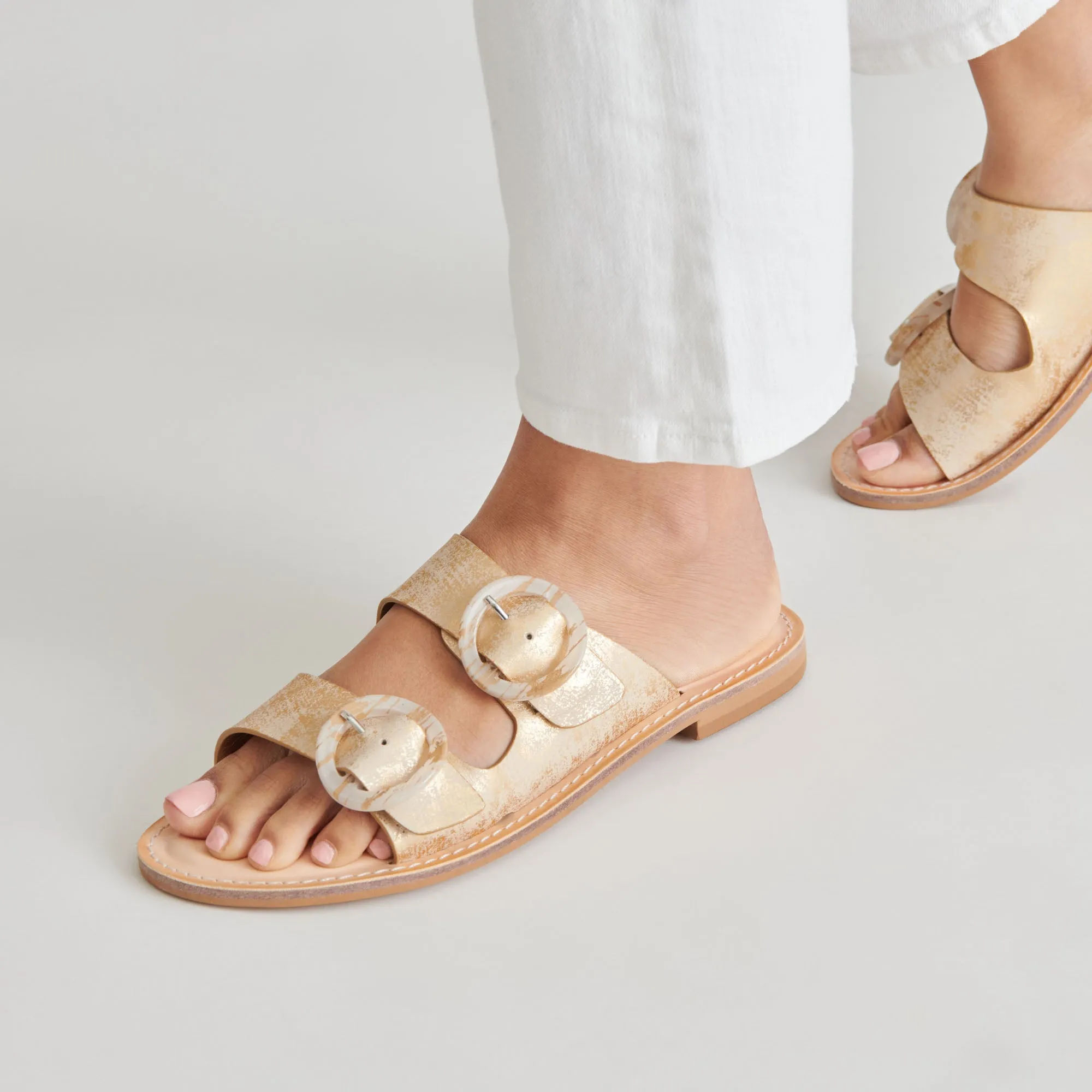 SECILY SANDALS LIGHT GOLD NUBUCK sold by Dolce Vita product image thumbnail 2