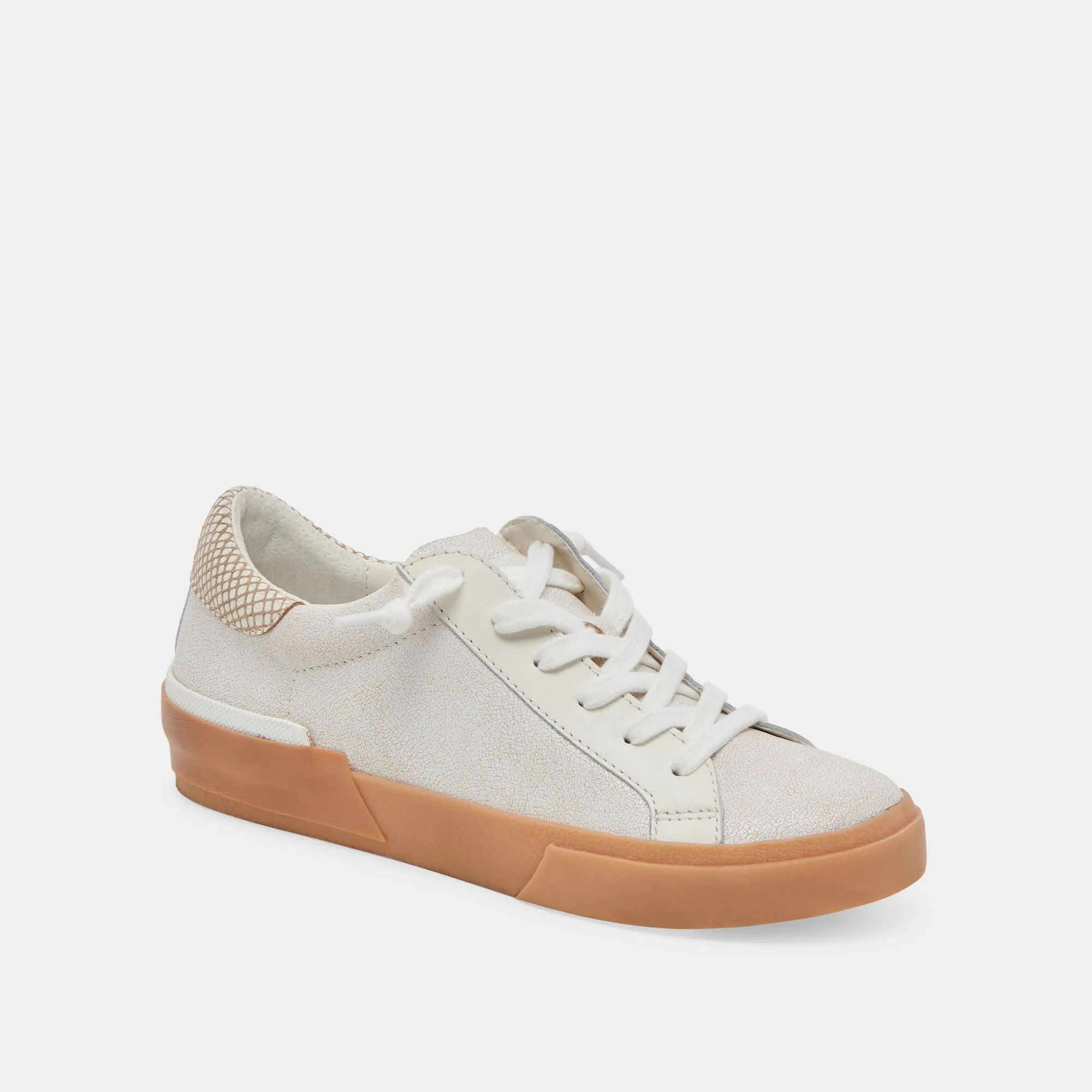 ZINA SNEAKERS IVORY MULTI CRACKLED LEATHER sold by Dolce Vita product image thumbnail 2