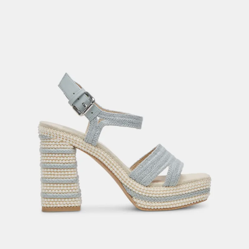 ANIRA PEARL HEELS LIGHT BLUE PEARLS sold by Dolce Vita