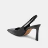 KRISTA HEELS NOIR EMBOSSED LEATHER sold by Dolce Vita