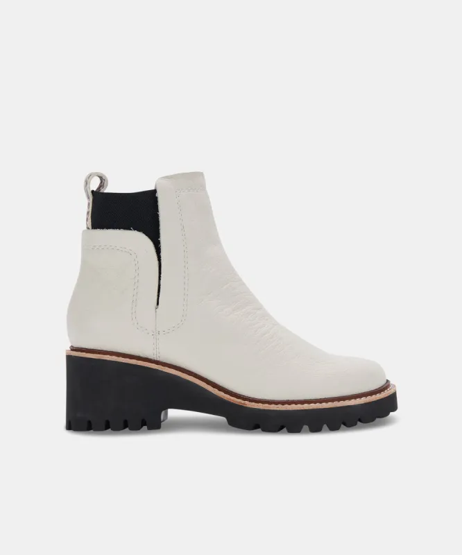 HUEY H2O BOOTS IVORY LEATHER - re:vita sold by Dolce Vita