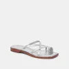 INDIGO SANDALS SILVER DISTRESSED LEATHER sold by Dolce Vita