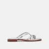 INDIGO SANDALS SILVER DISTRESSED LEATHER sold by Dolce Vita