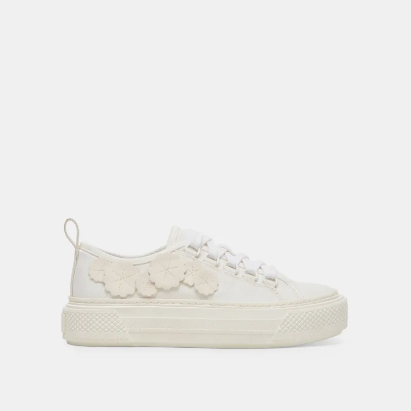 ROBBIN SNEAKERS WHITE CANVAS made by Dolce Vita