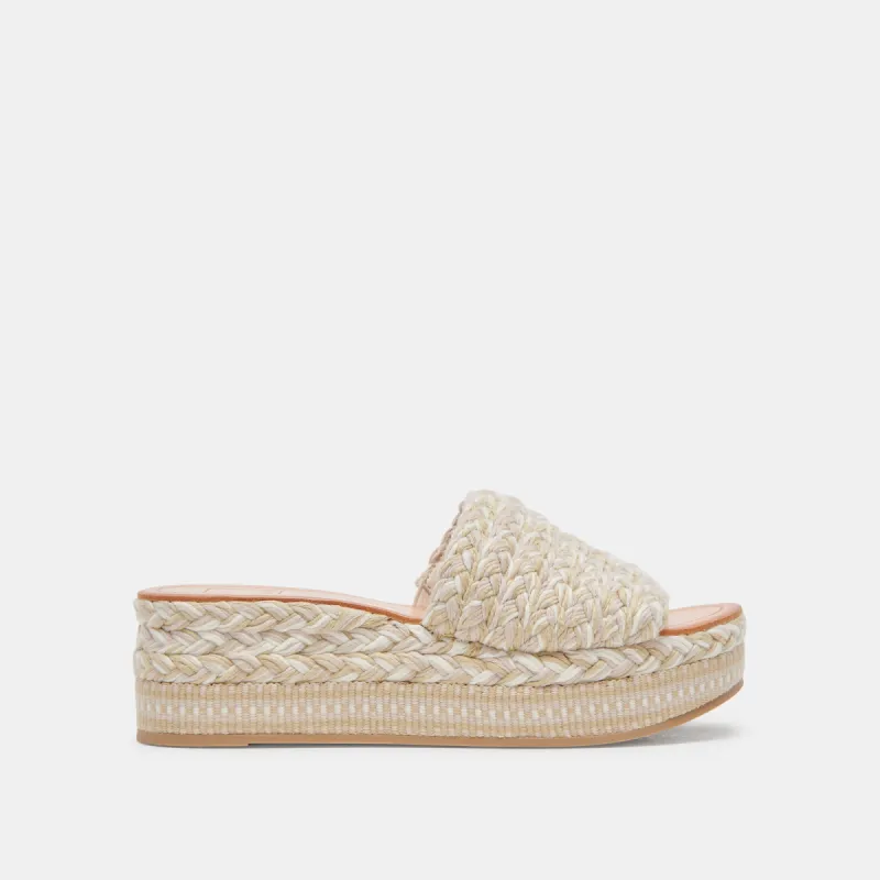 PAZLI SANDALS IVORY MULTI WOVEN sold by Dolce Vita
