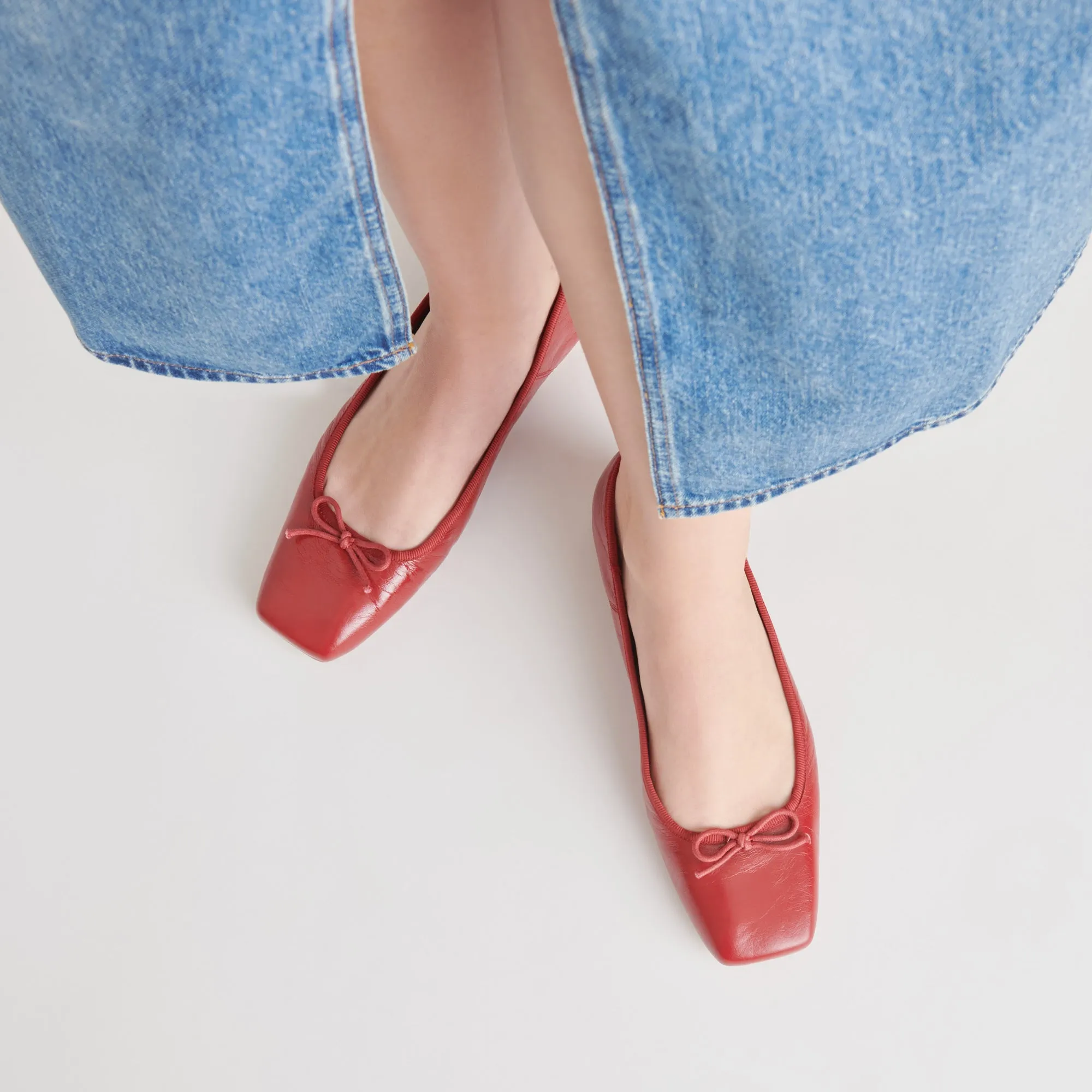ANISA BALLET FLATS RED CRINKLE PATENT sold by Dolce Vita product image thumbnail 2