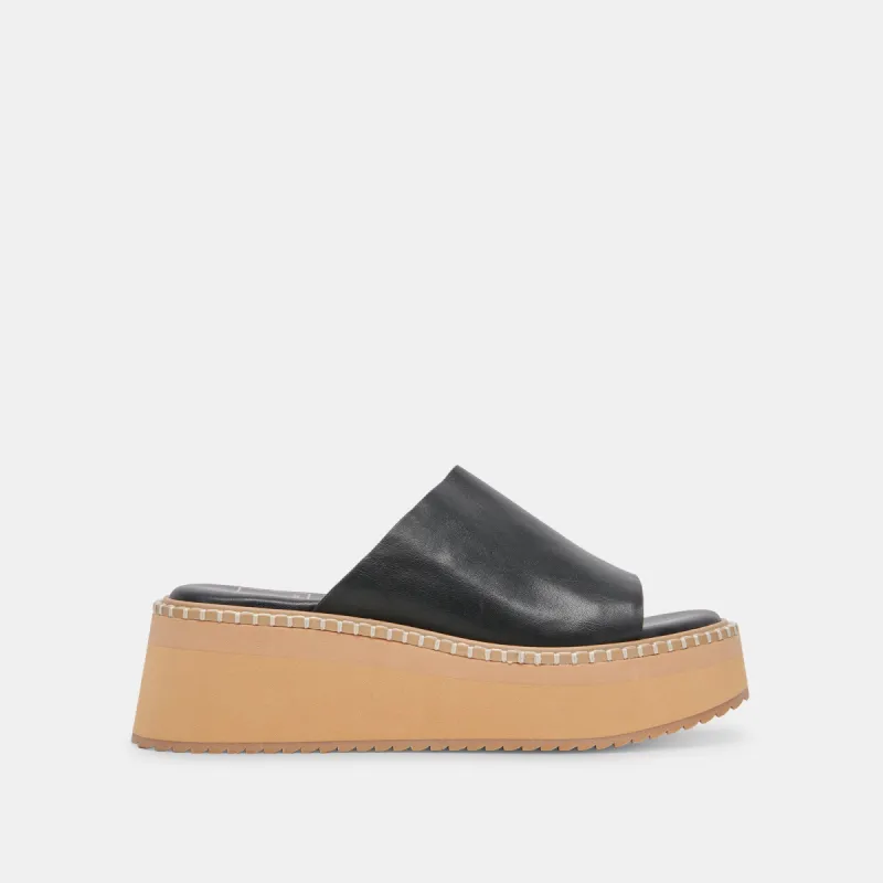 DARCEL SANDALS BLACK LEATHER sold by Dolce Vita