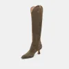 ARIANA BOOTS ARMY SUEDE sold by Dolce Vita
