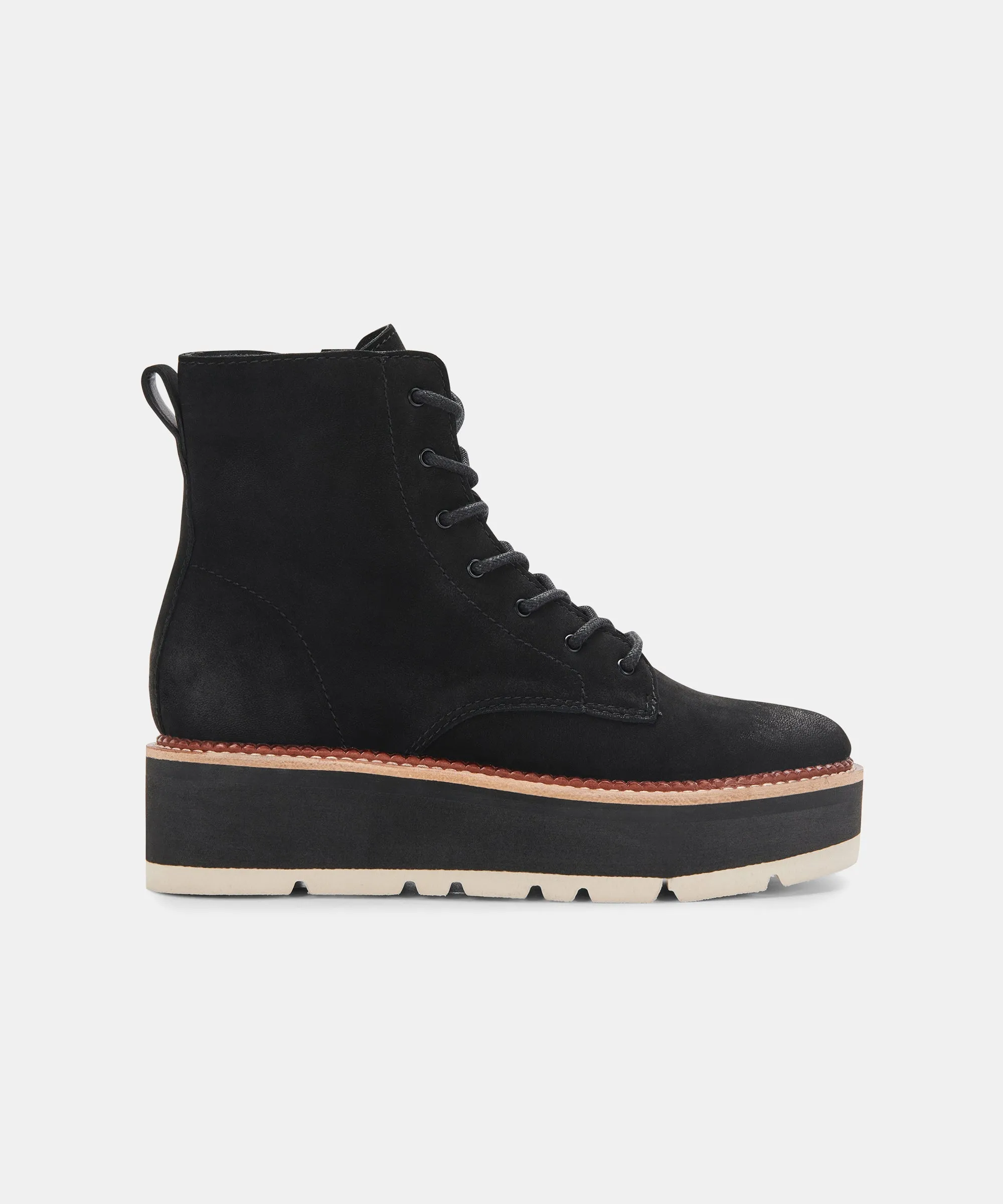 TIG BOOTS BLACK NUBUCK re:vita sold by Dolce Vita