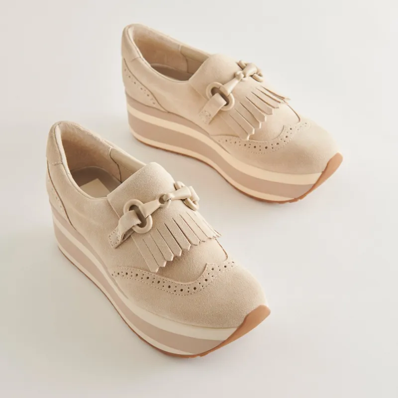 JHAX SNEAKERS ALMOND SUEDE - re:vita sold by Dolce Vita