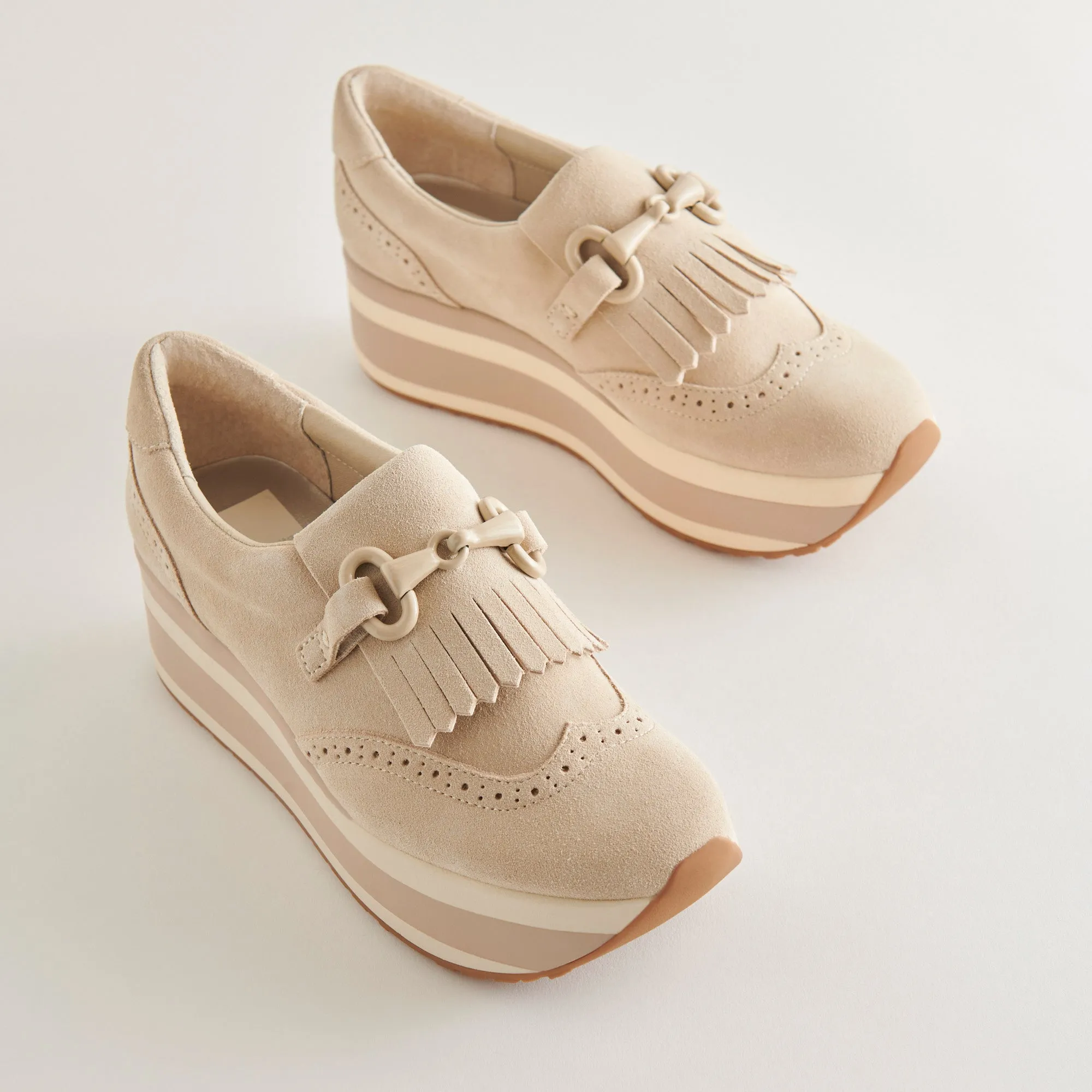 JHAX SNEAKERS ALMOND SUEDE - re:vita sold by Dolce Vita